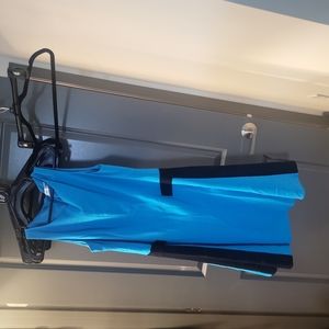 Blue and Black Calvin Klein swing dress